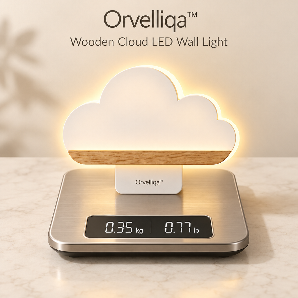 Orvelliqa™ Wooden Cloud LED Wall Light - image 4