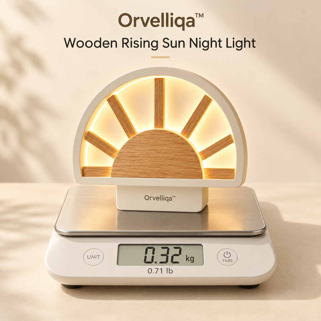 Orvelliqa™ Wooden Rising Sun Night Light - image 4