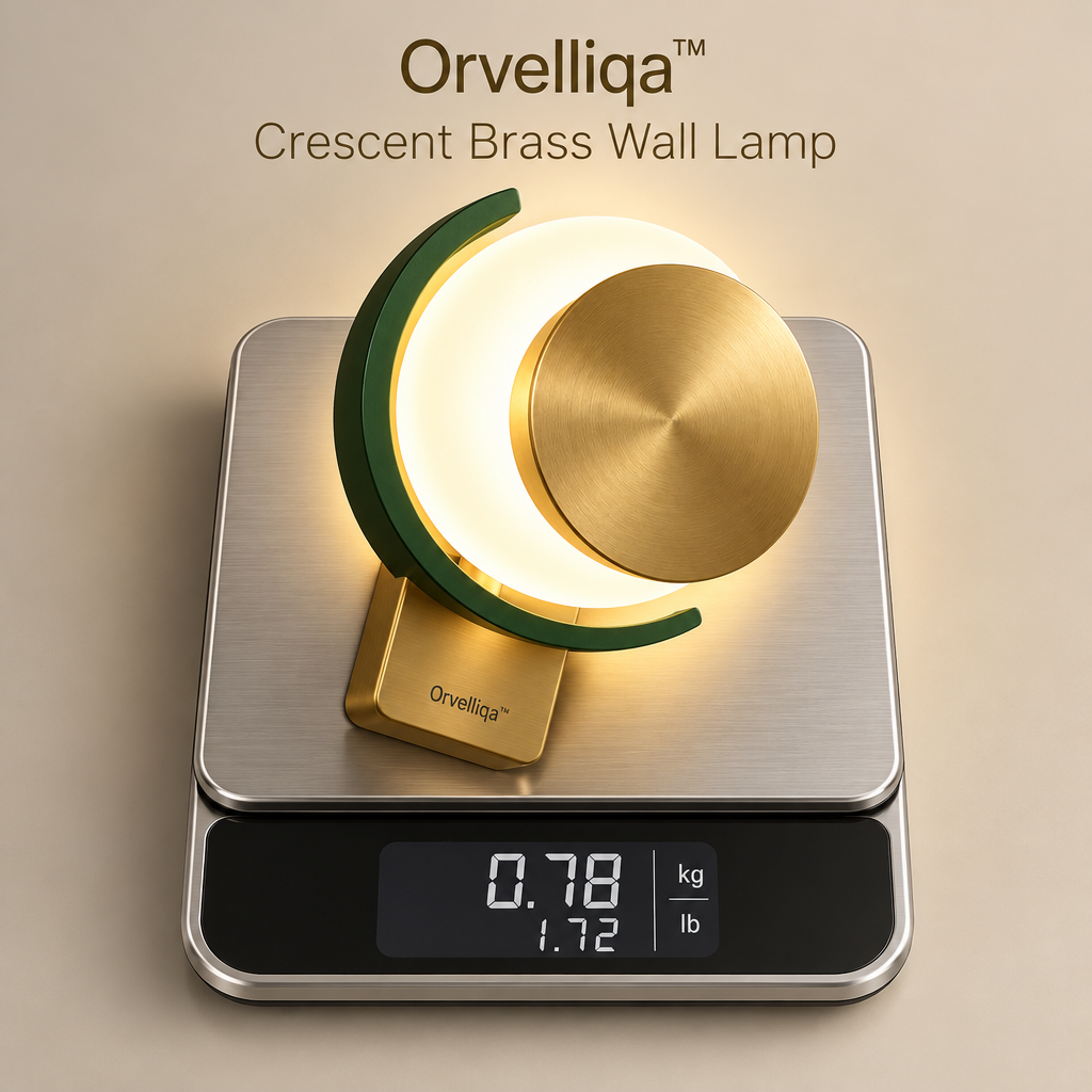 Orvelliqa™ Crescent Brass Wall Lamp - image 4