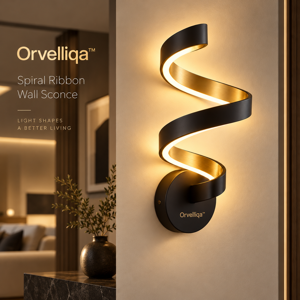 Orvelliqa™ Spiral Ribbon Wall Sconce - image 5