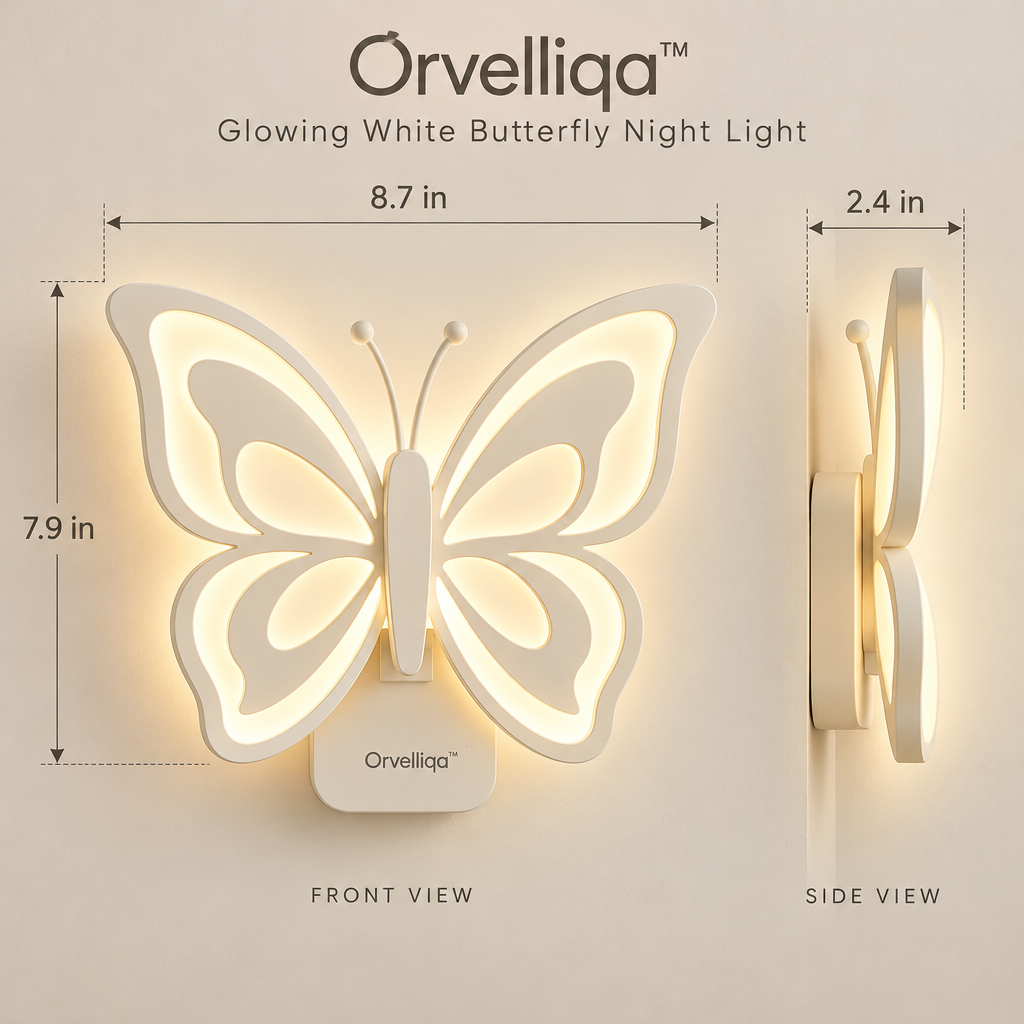 Orvelliqa™ Glowing White Butterfly Night Light - image 2