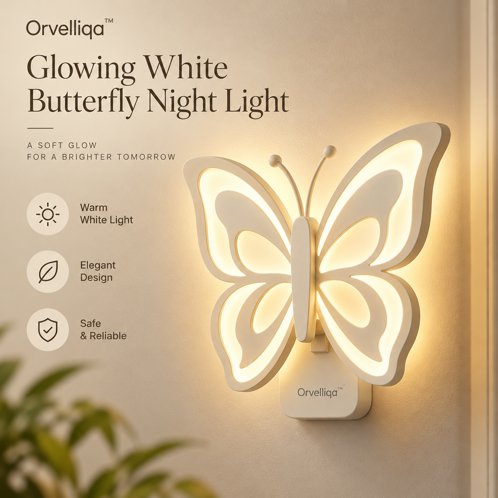 Orvelliqa™ Glowing White Butterfly Night Light - image 3