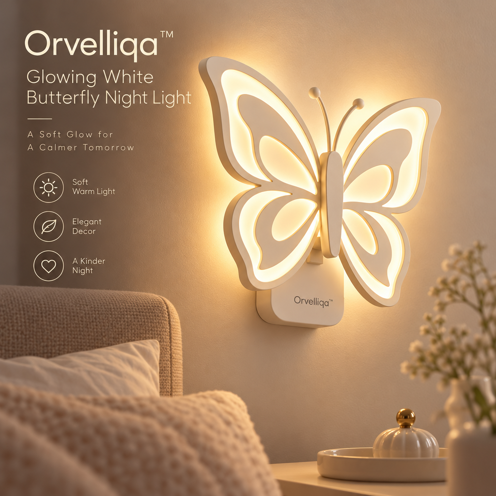 Orvelliqa™ Glowing White Butterfly Night Light - image 5